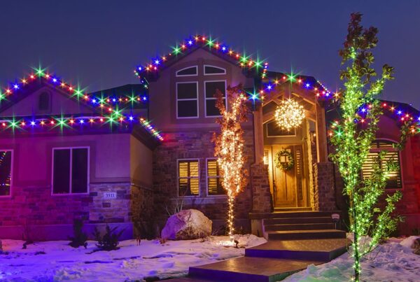 christmas string lights outdoor